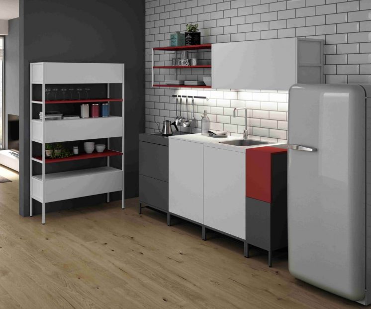 Kompakte Design Küche Domomag von Bralco | Büromöbel
